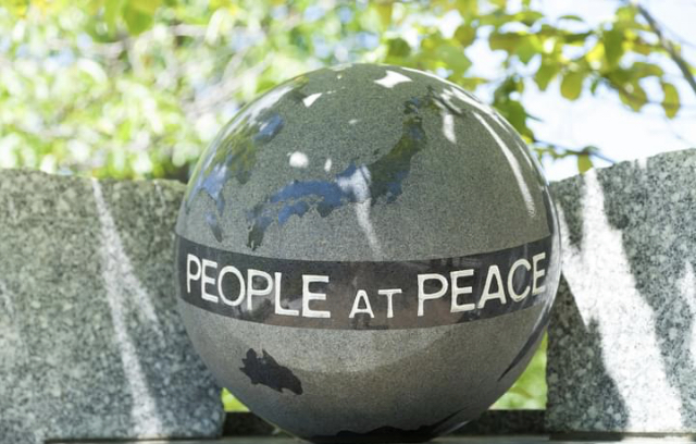 People at Peace Nagasaki memorial