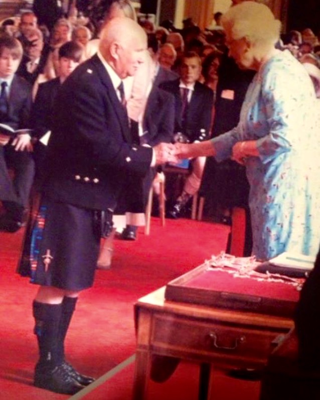 Ronnie OBE with Queen